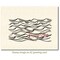 Deep Red Stamps Ocean Waves Rubber Cling Stamp 4.2 x 2.2 inches